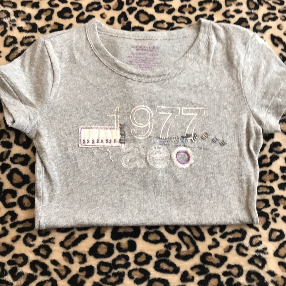 American Eagle embroidered tshirt